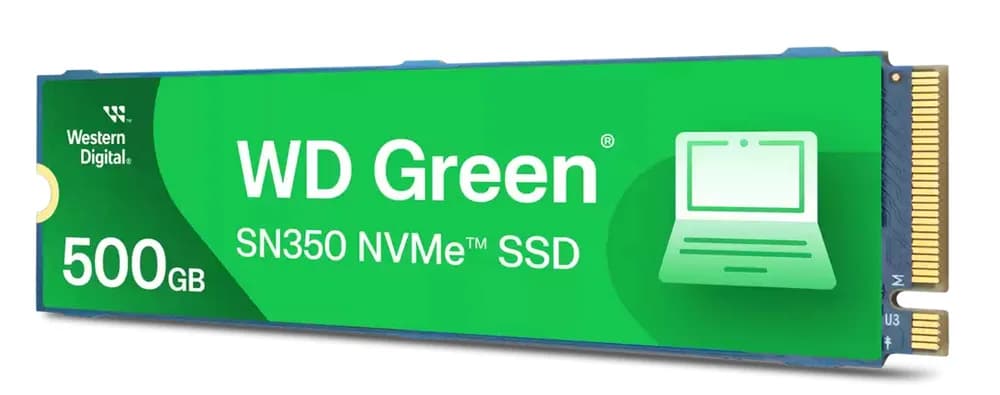 WD GREEN SSD 500GB NVME M.2PCIE/GEN3 X2 3Y WARRANTY SN35 "WDS500G2G0C-00CDH0"
