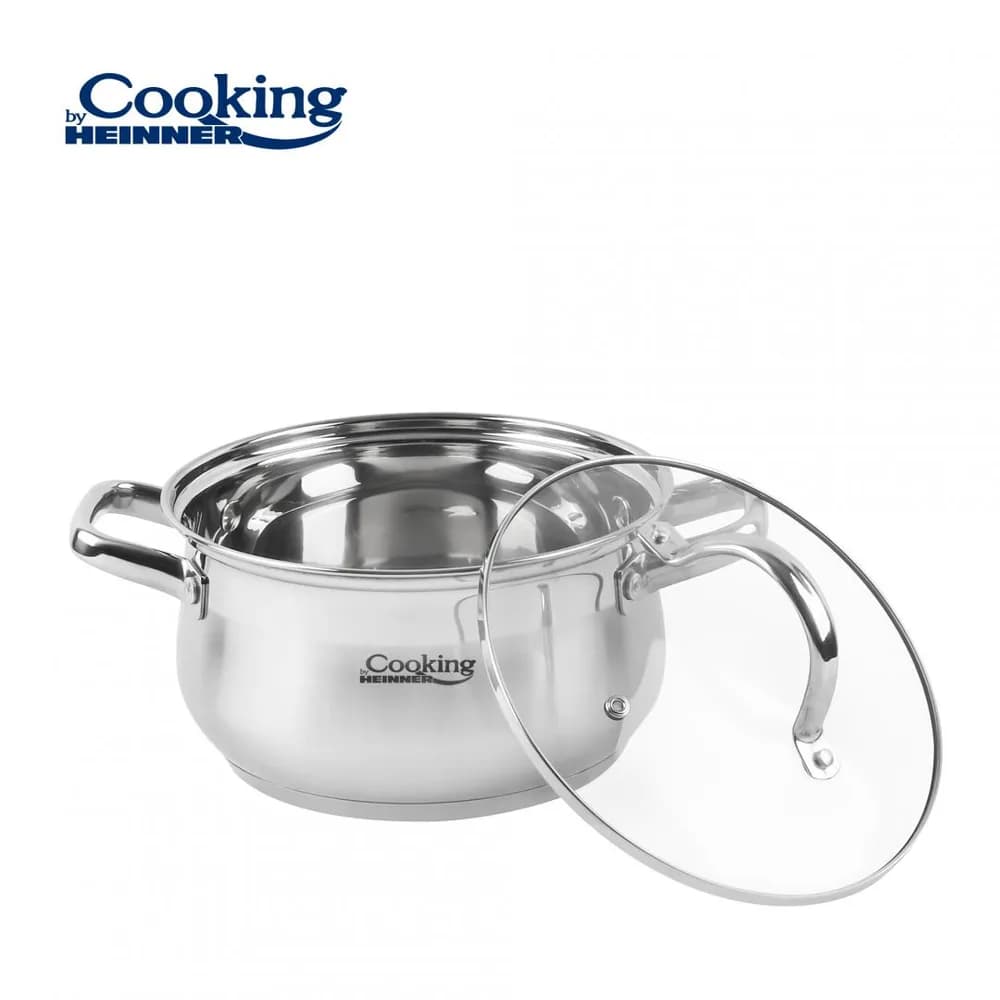 SEMIOALA INOX+CAPAC, 22 X 12.5 CM, 4.7 L, AMIRA, COOKING BY HEINNER — miniatură