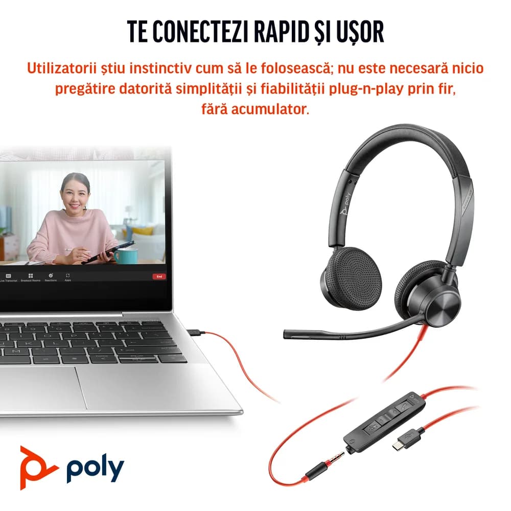 Poly BW 3325 -M USB-C HS +USB-C/A"8X222AA" — miniatură