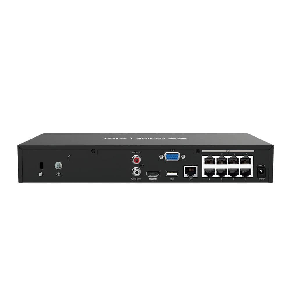 NVR PoE TP-Link VIGI 8 canale 1008H-8MP; 53W, 8 MP,1 SATA Interface, max 16TB(neinclus), H.265+; ONVIF, etecție mișcare, linie, intruziune, persoane, vehicule etc. — miniatură