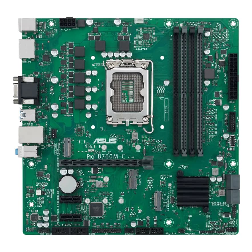 MB ASUS PRO B760M-C-CSM DDR5 LGA1700 "PRO B760M-C-CSM" — miniatură