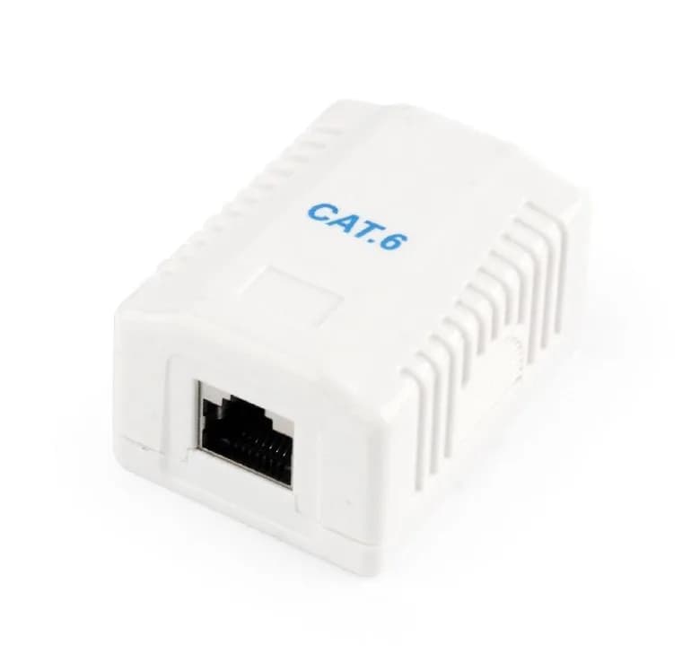 PRIZA RJ-45 aplicabila cu 1 iesire GEMBIRD pt. cablu FTP, Cat6, Krone (LSA) | RJ-45 (M), ecranat, plastic, 1 buc, "NCAC-1F6-01"