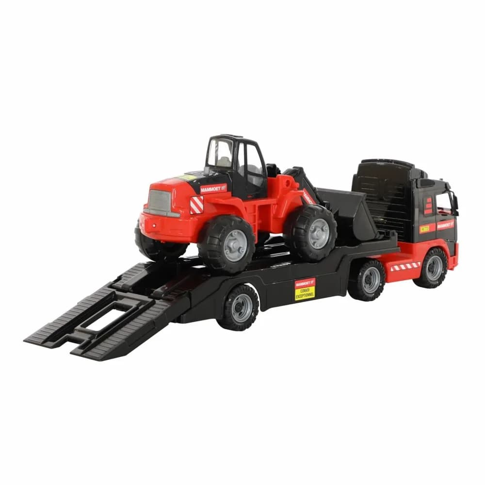Camion+buldozer - Mammoet, 89x19x25 cm, Polesie — miniatură