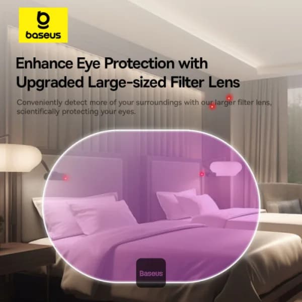 DETECTOR DE CAMERA Baseus Heyo Series II, include cablu alimentare USB la USB Type-C 0.3M, alb "L60476900211-00" - 6932172668419 — miniatură