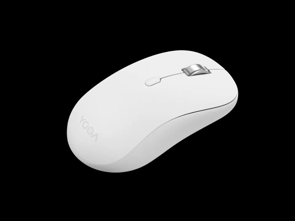 Mouse Gaming Wireless Lenovo Yoga, 4000 dpi, Alb — miniatură
