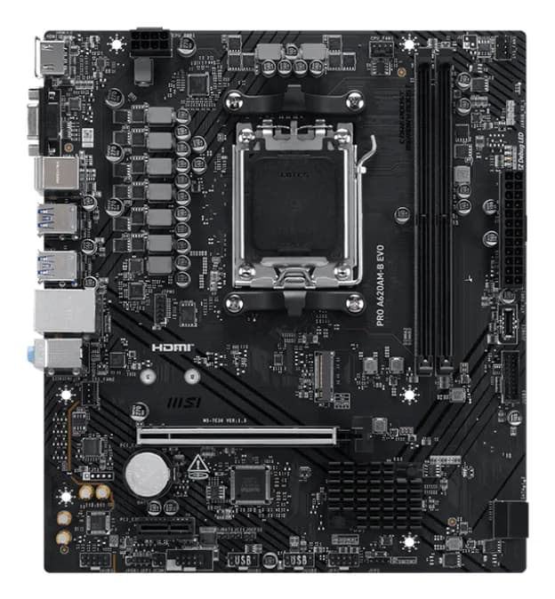 MSI PRO A620AM-B EVO AM5 DDR5 mATX HDMI MB "PRO A620AM-B EVO"