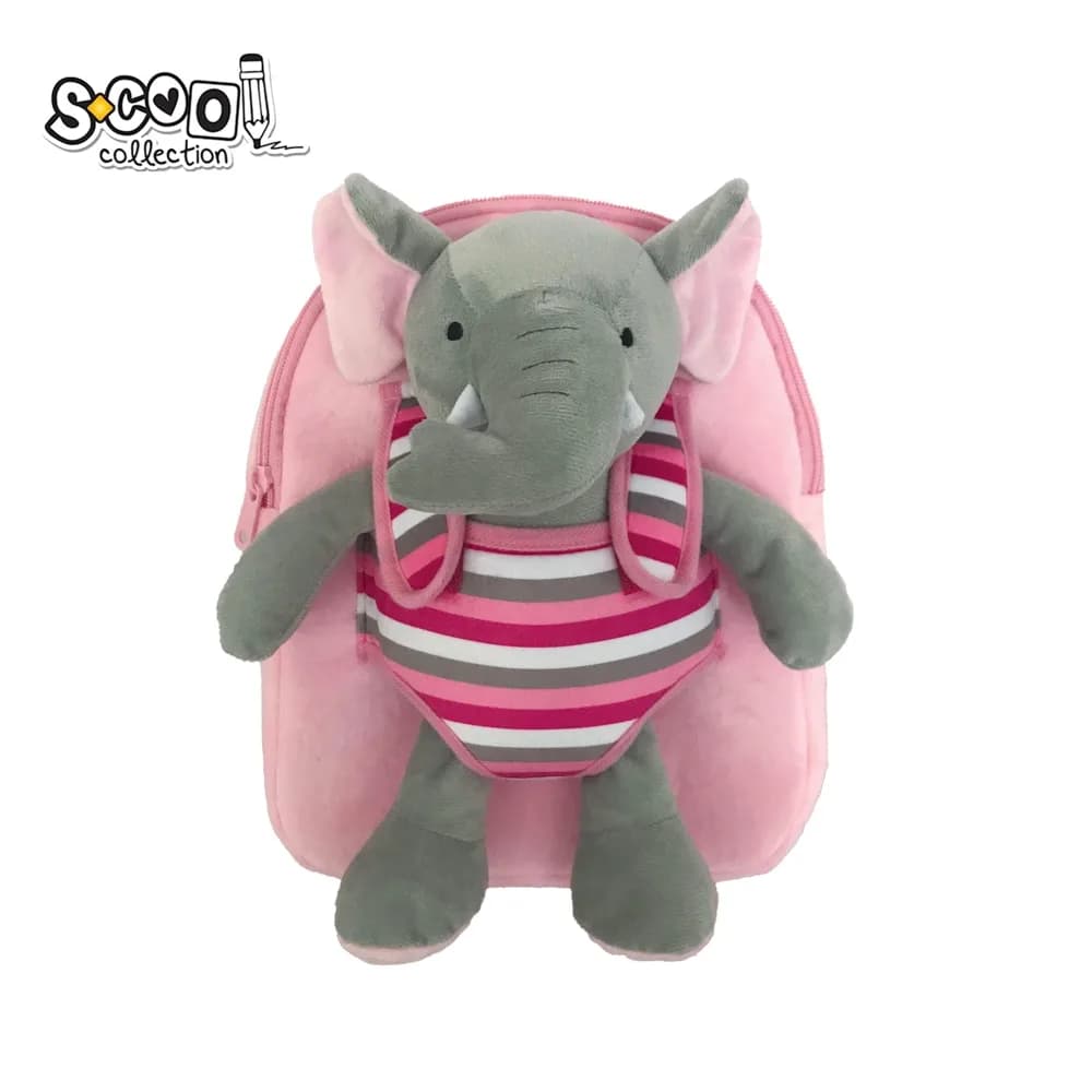 Ghiozdan gradinita Baby Animals, 23x8x28 cm, ELEPHANT - S-COOL