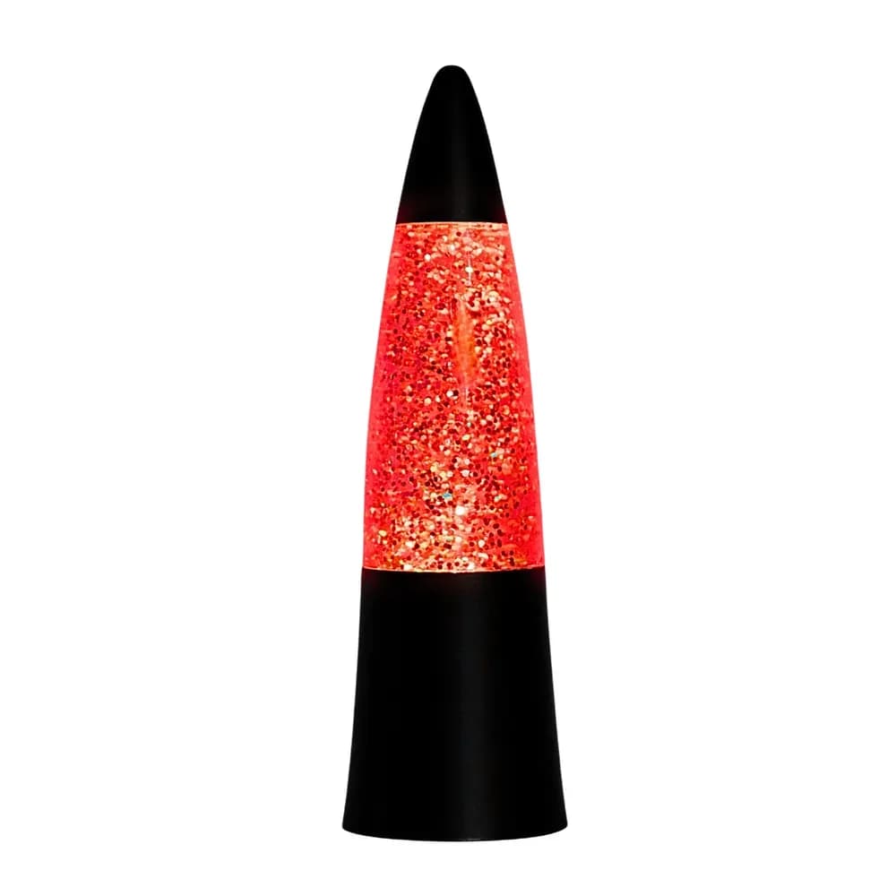 Lampă cu Sclipici Agită și Strălucește – Negru — miniatură