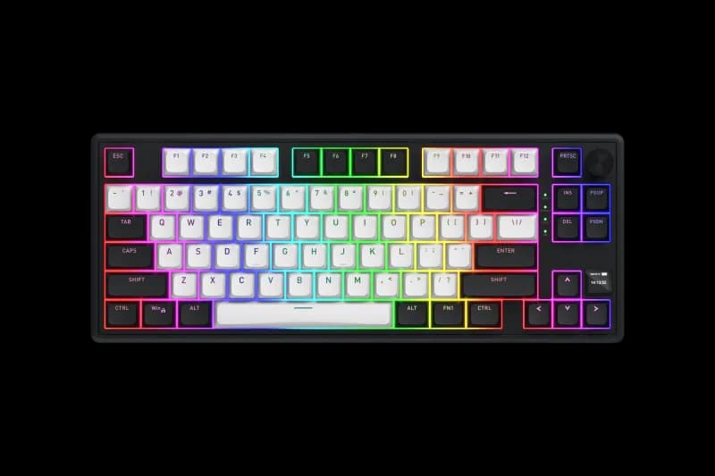Tastatura Mecanica Gaming HATOR Skyfall 80 MAG ULTIMA 8K wireless, RGB, Wireless, negru
