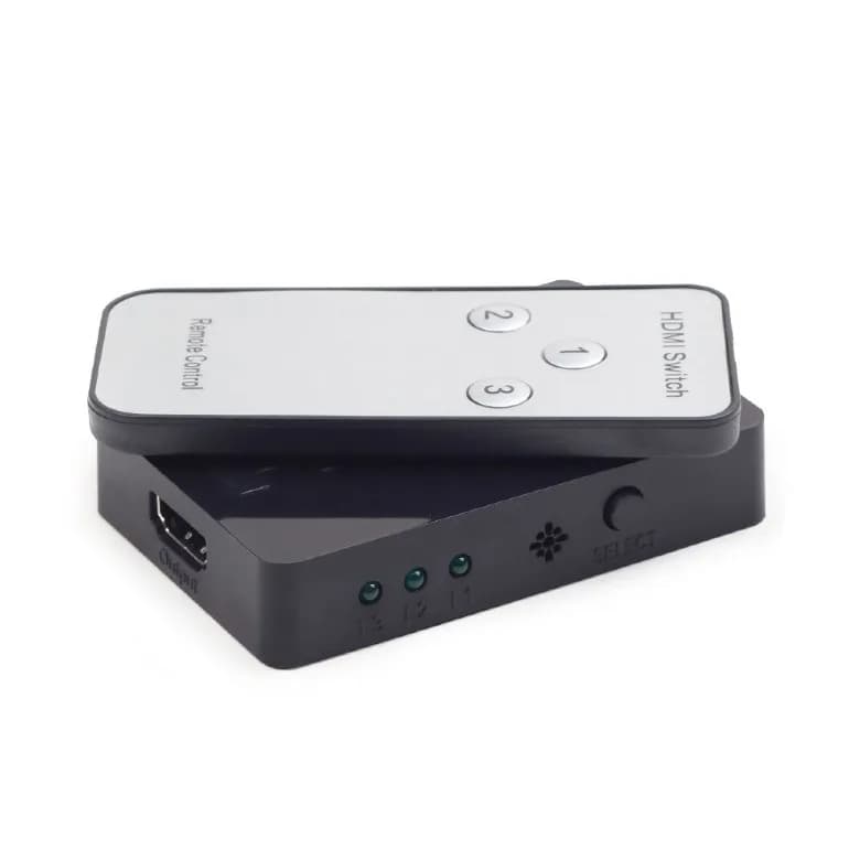 SWITCH video GEMBIRD, switch 3 device la 1 Monitor, conector 1: HDMI (M) x 3; conector 2: HDMI (M), "DSW-HDMI-34" — miniatură