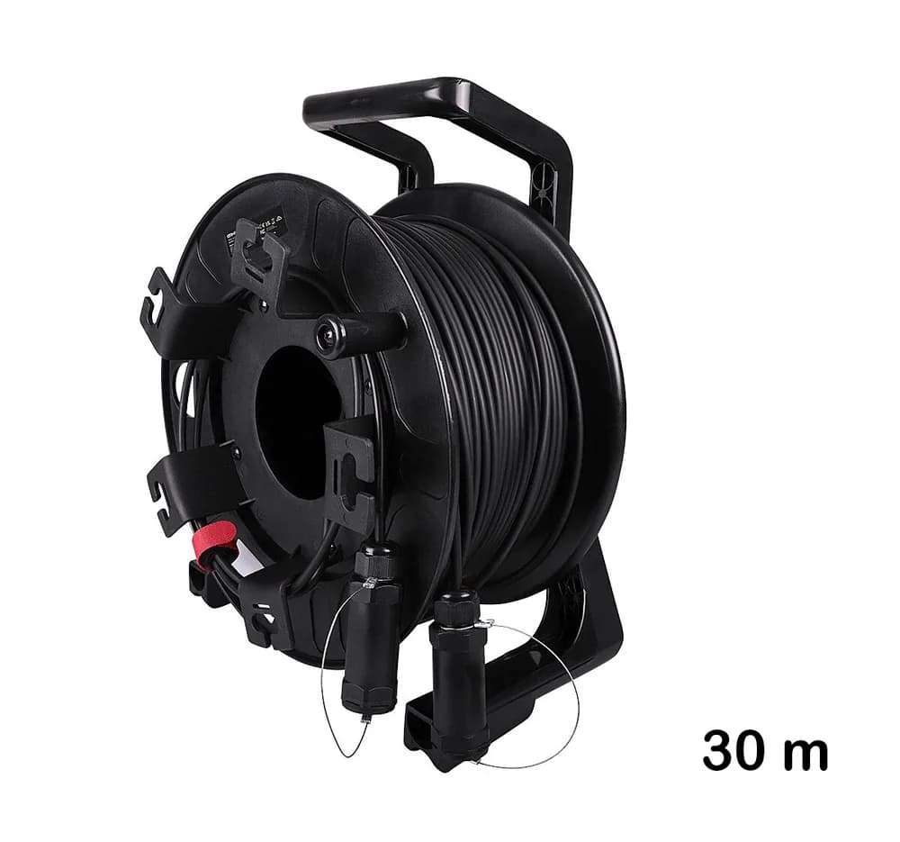 Cablu HDMI 8K60 hibrid cu fibră optică ranforsată, 30 m, Lindy 38530