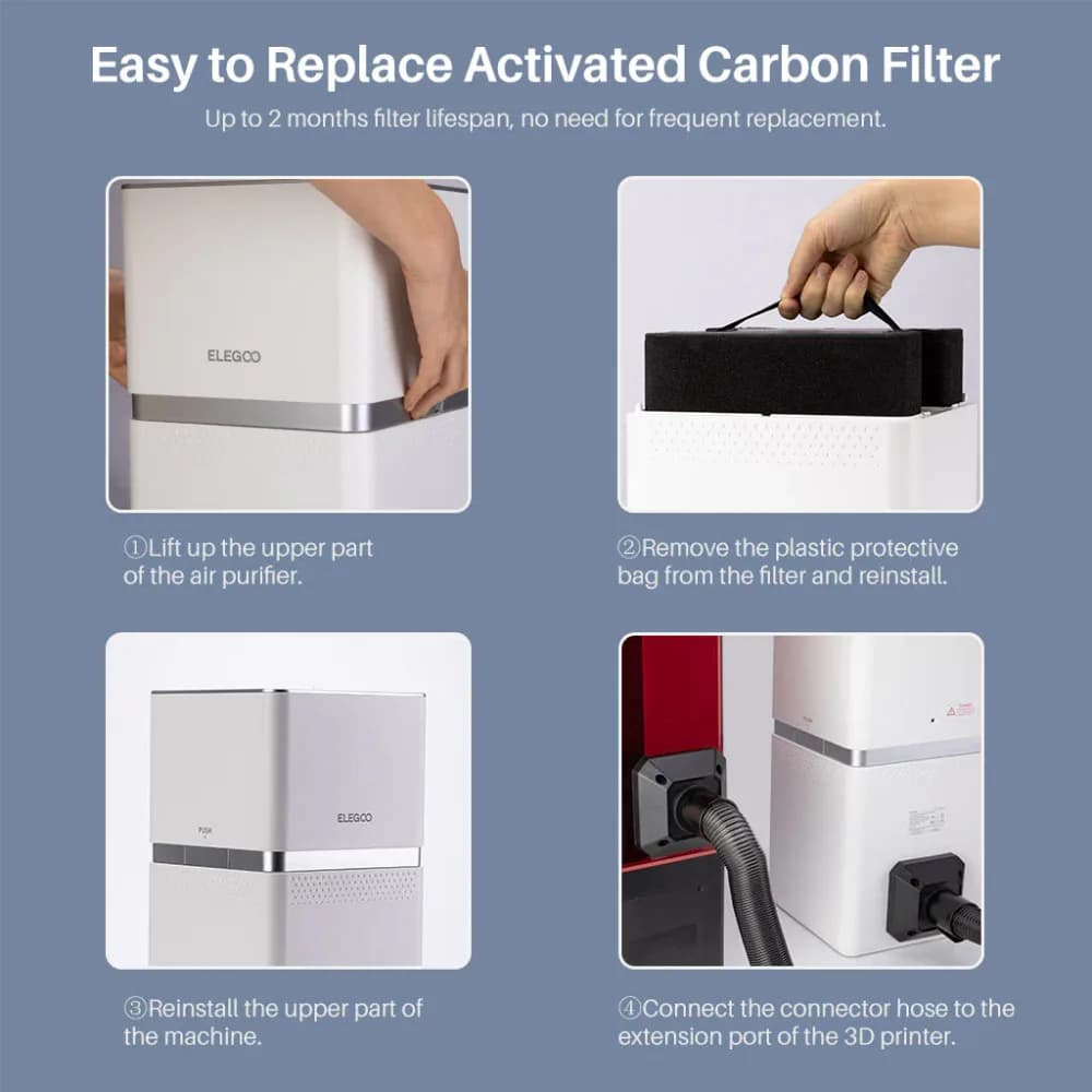 Accesoriu imprimantă 3D Elegoo Mars Mate Air Purifier — miniatură