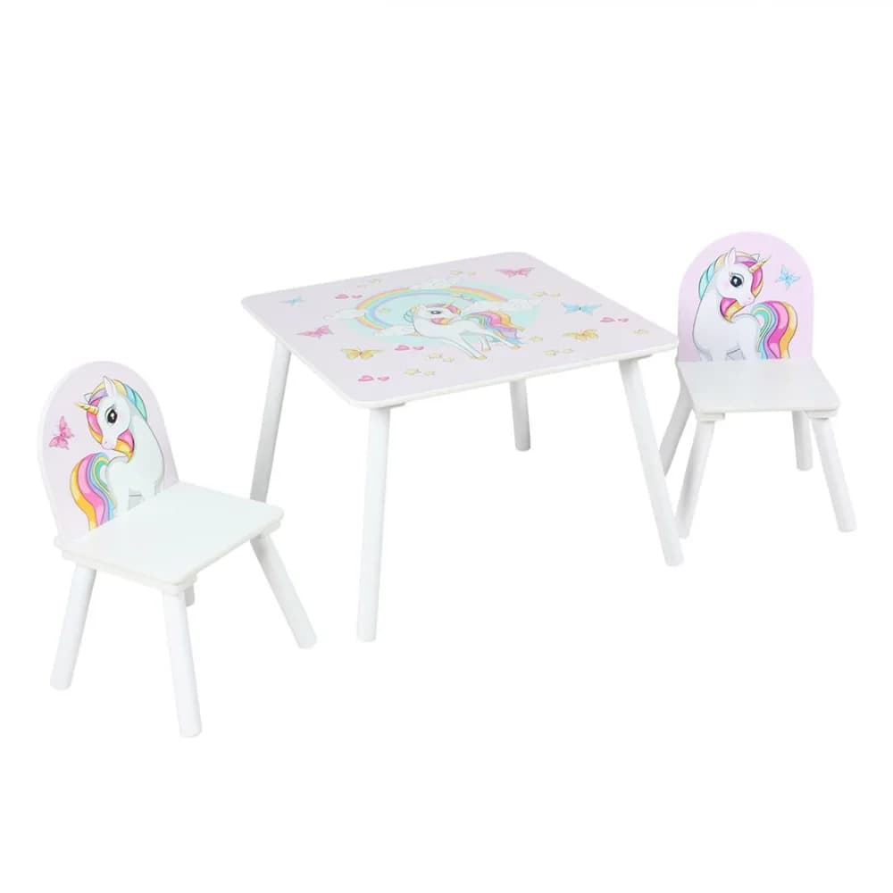 Set 2 scaune +birou Unicorns, U-Grow — miniatură