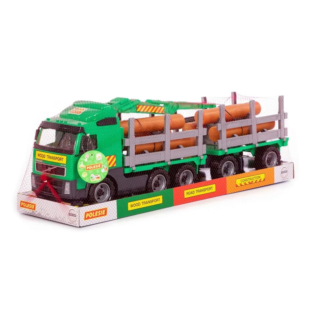 Trailer+remorca+lemne - Volvo PowerTruck, 77x19x25 cm, Wader — miniatură