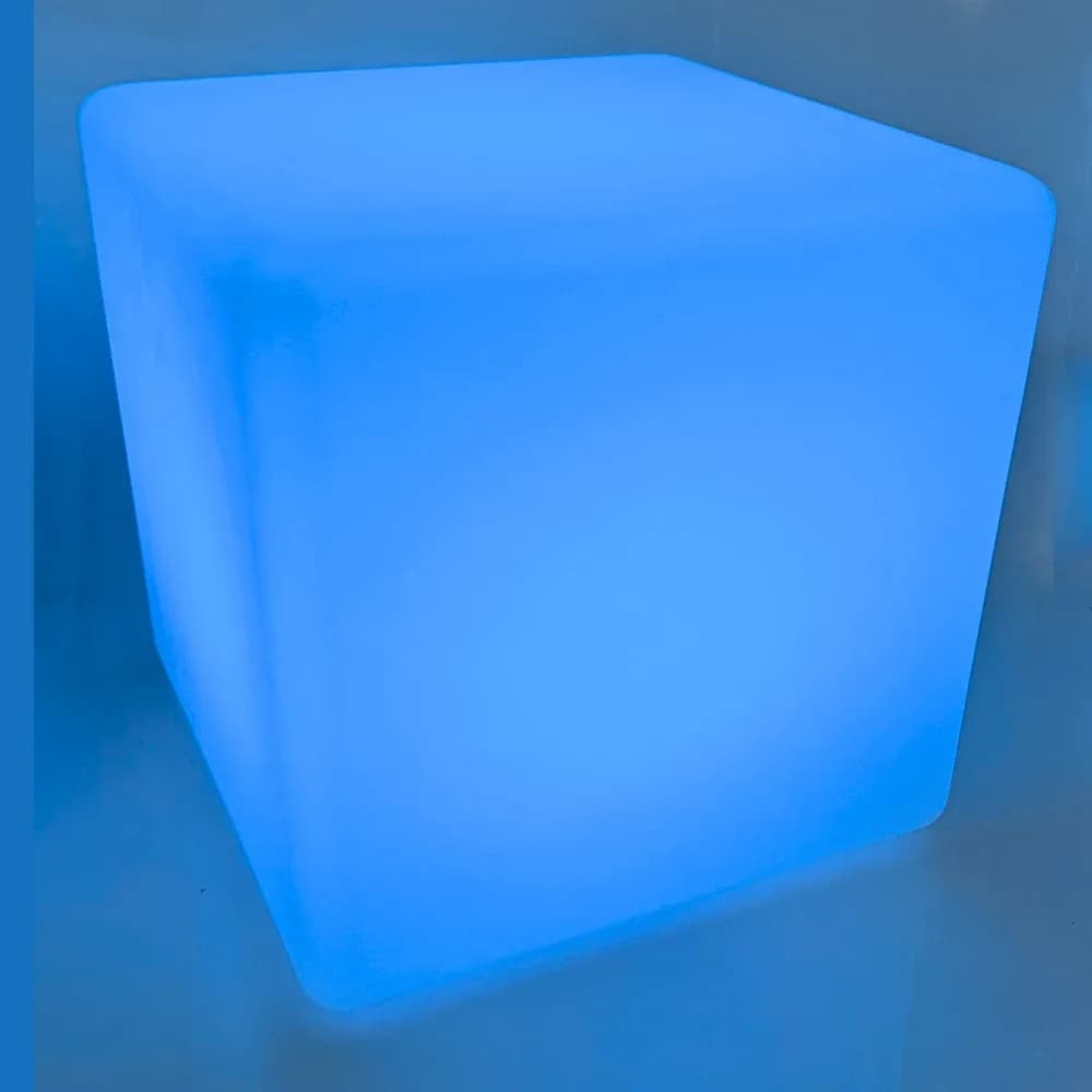 Taburet cub luminos cu schimbare de culoare 30 cm
