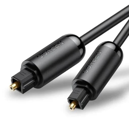 CABLU audio Ugreen, "AV122" optic Toslink(T) la Toslink(T), 1.5m, conectori auriti, negru "70891" - 6957303878918