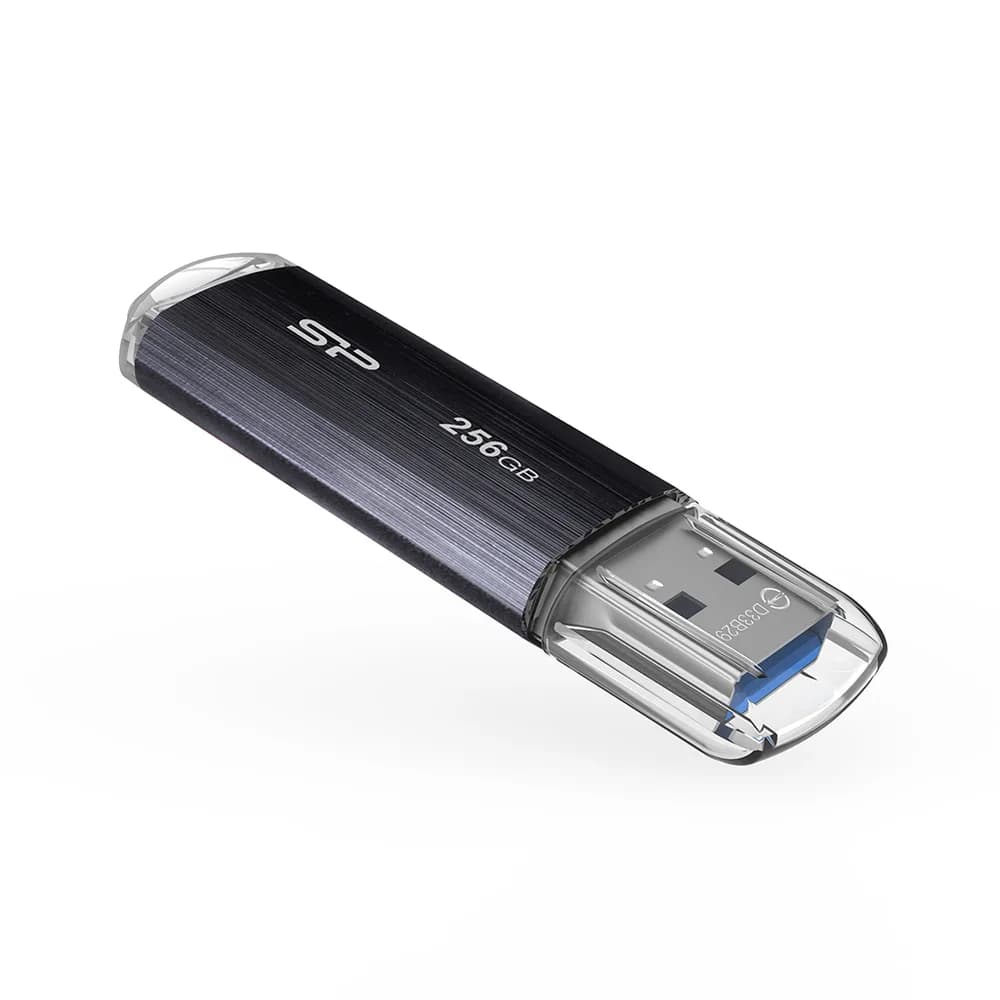 Memorie USB Blaze B02, 256GB, USB 3.0, Black "SP256GBUF3B02V1K" — miniatură
