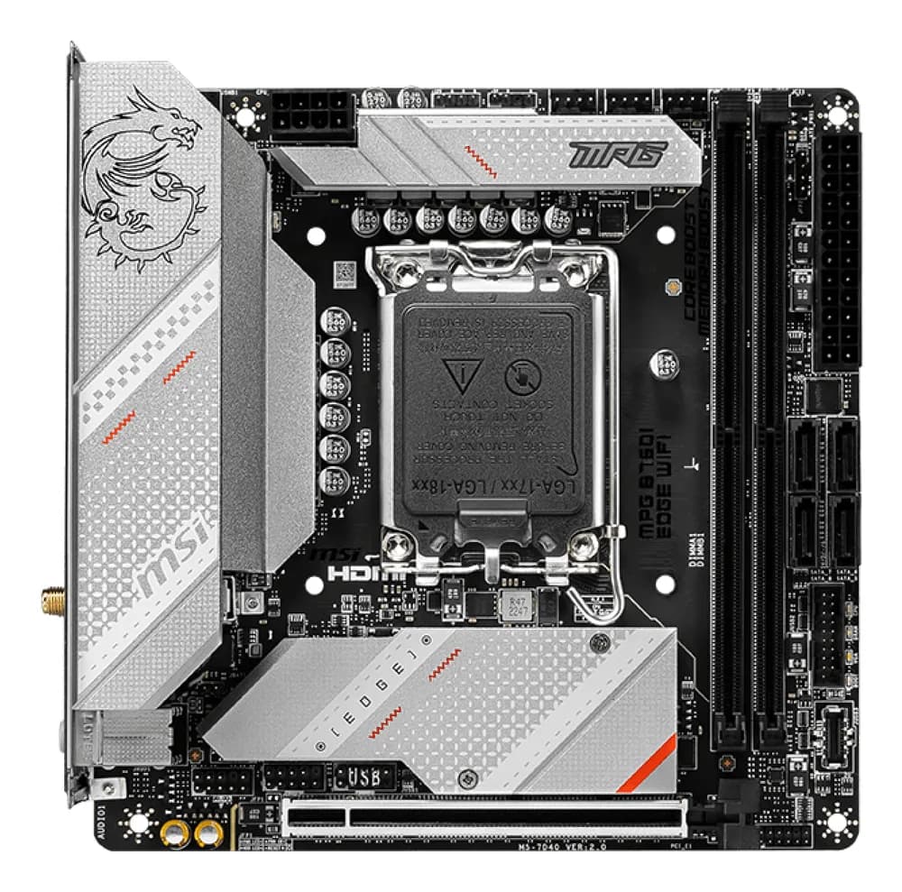 Placa de baza Intel 1700 B760I EDGE WIFI mITX "7D40-005R" — miniatură