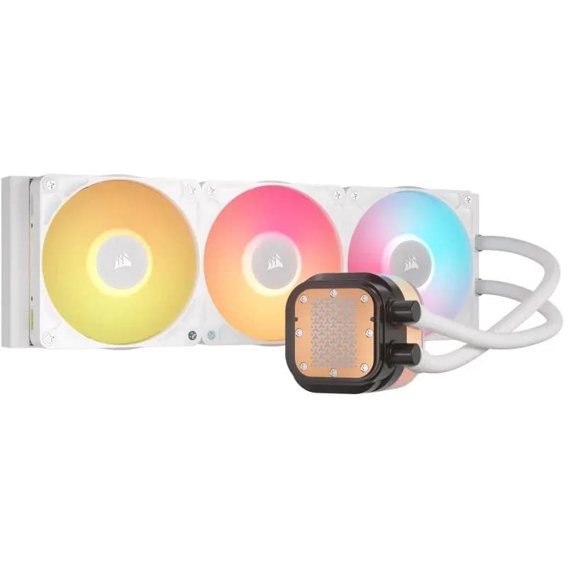 Cooler Procesor CORSAIR iCUE LINK TITAN 360 RX LCD, Lichid, 12 cm, 3 ventilatoare, aRGB — miniatură