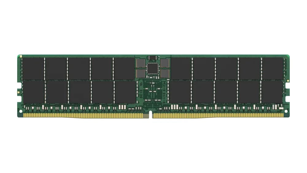 KINGSTON DDR5, 64GB, 5600MHz, CL46 SDRAM, 1.1V, ECC, 288-Pin DIMM, PC5-5600, Registered EC8, Hynix A "KSM56R46BD4-64HA" — miniatură