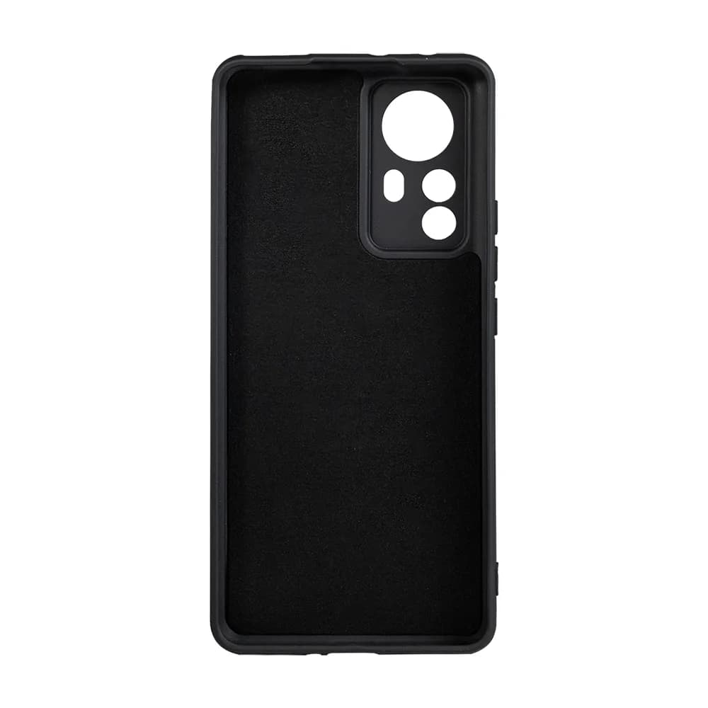 Husa Xiaomi 12 Pro Spacer, negru, grosime 2mm, material flexibil silicon + interior cu microfibra "SPPC-XI-12P-SLK" — miniatură