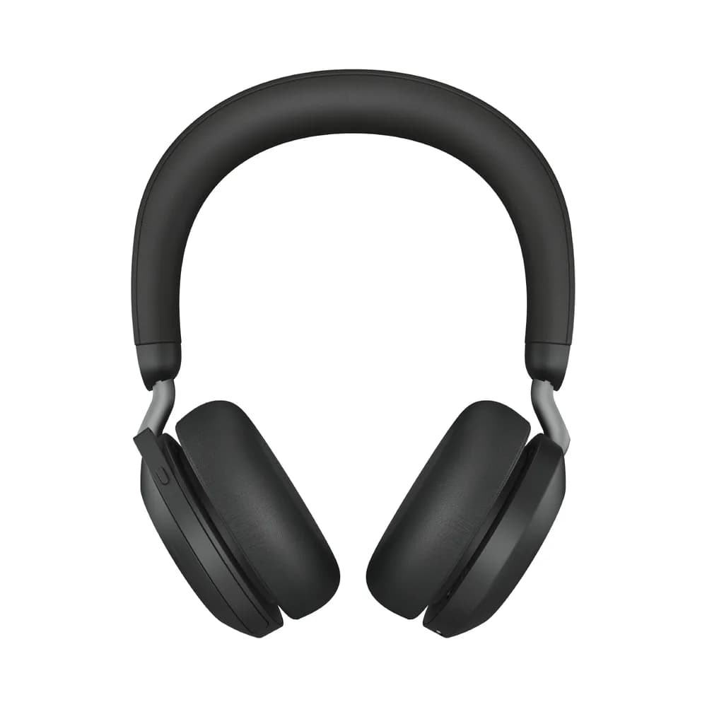 JABRA Evolve2 75 Headset on-ear Bluetooth wireless active noise cancelling USB-C noise isolating black Optimised for UC "27599-989-889"