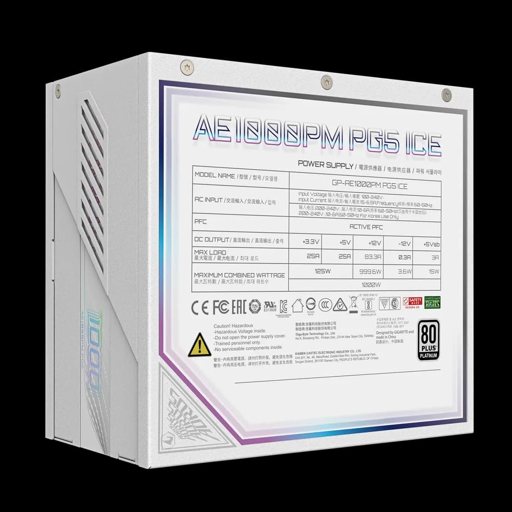 Sursa GIGABYTE GP-AE1000PM PG5 ICE "GP-AE1000PM PG5 ICE" — miniatură