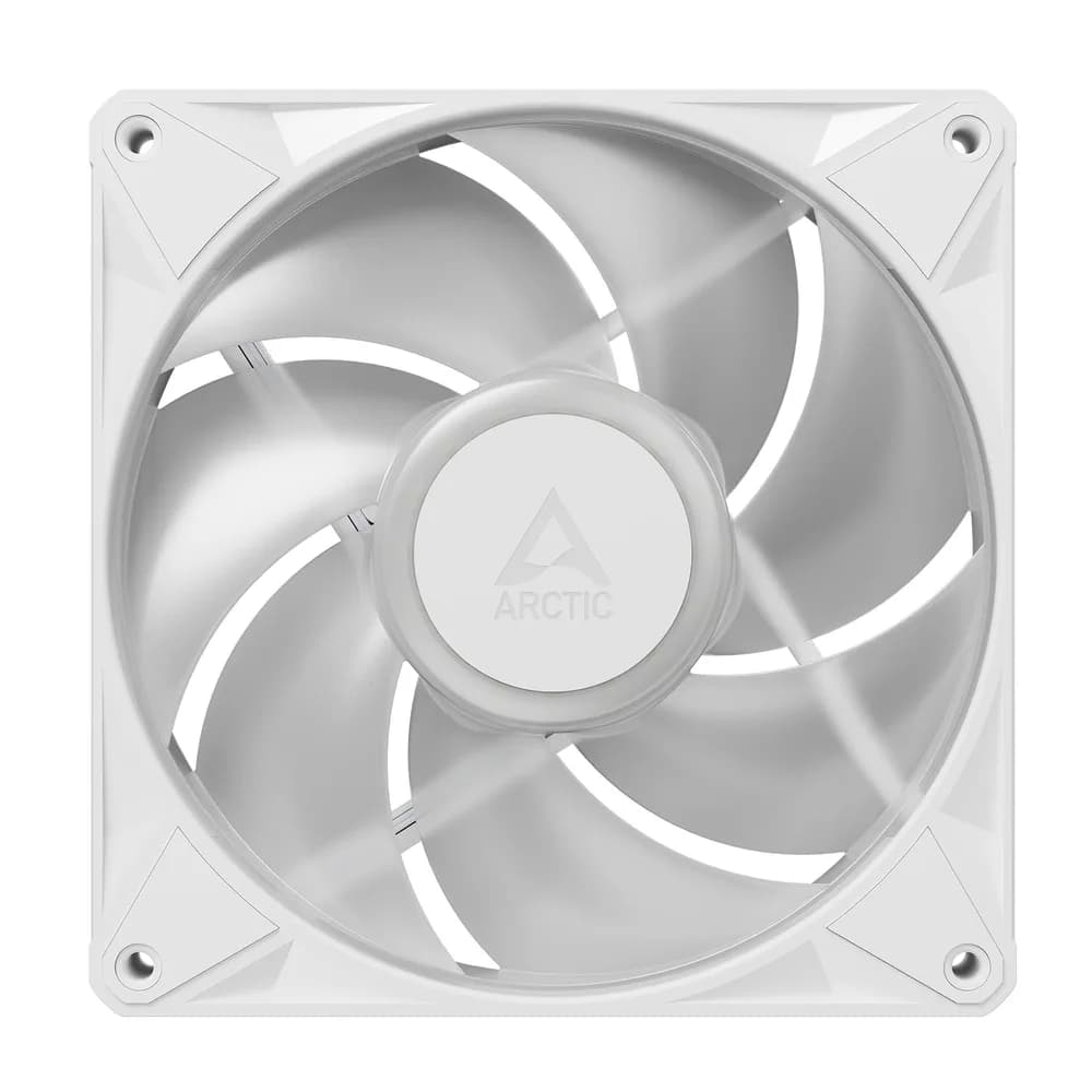 Set 3 ventilatoare Arctic "BioniX P14 A-RGB Wh", 140mm, 450 - 3000 RPM, FDB, 76 cfm, 4-Pin PWM | 3-pin ARGB, alb, "ACFAN00342A" — miniatură