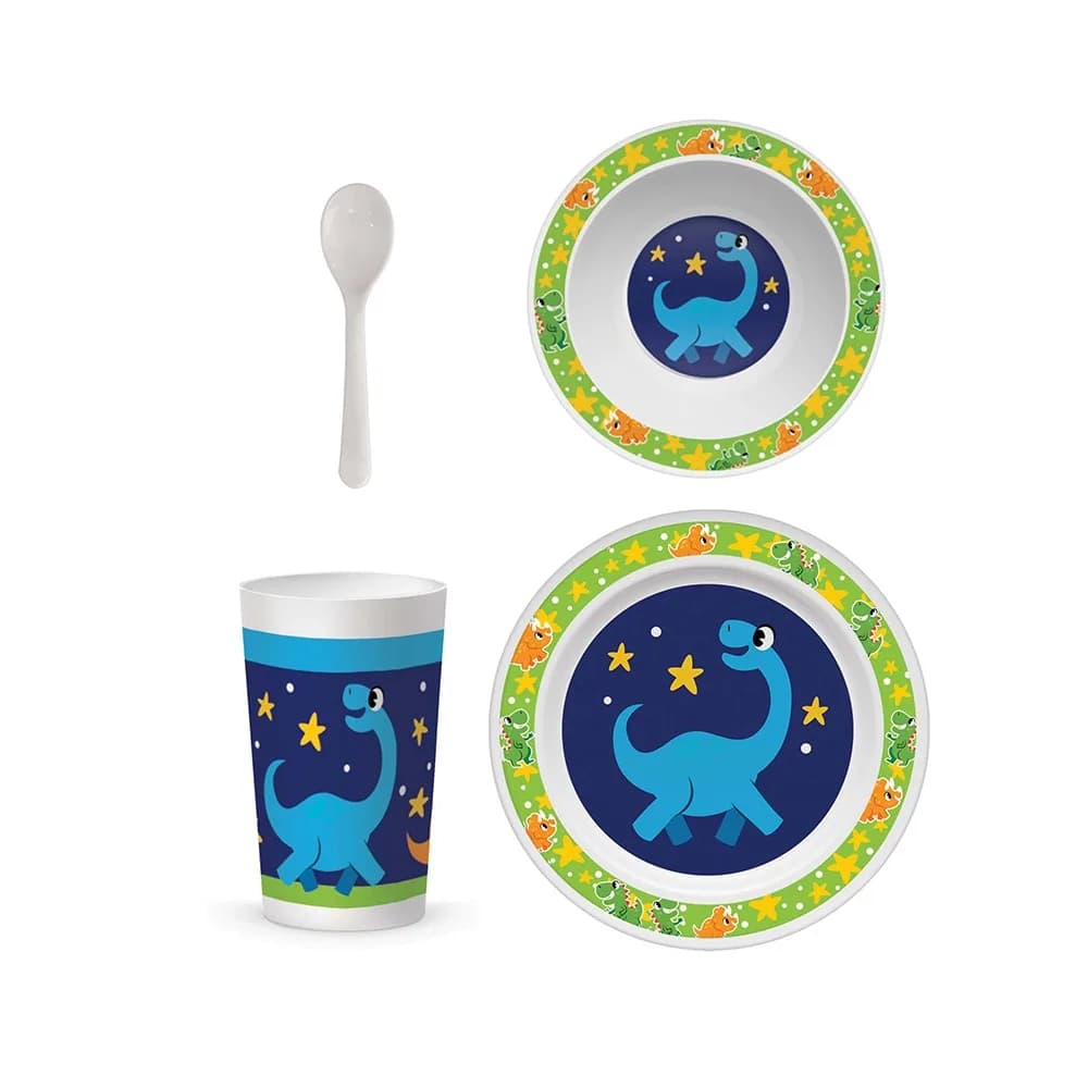 Set vesela + tacamuri, Dino - S-COOL — miniatură