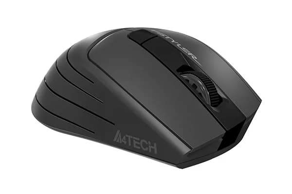 MOUSE A4tech, gaming, wireless, 2.4GHz, optic, 2000 dpi, butoane/scroll 6/1, buton selectare viteza, negru / gri, "FG30 Grey" — miniatură