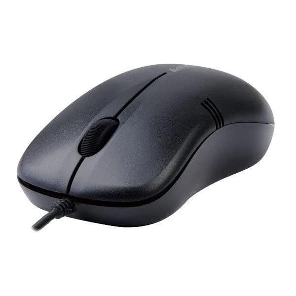 MOUSE A4tech, PC sau NB, cu fir, USB, optic, 1000 dpi, butoane/scroll 3/1, negru, "OP-560NU-1" — miniatură
