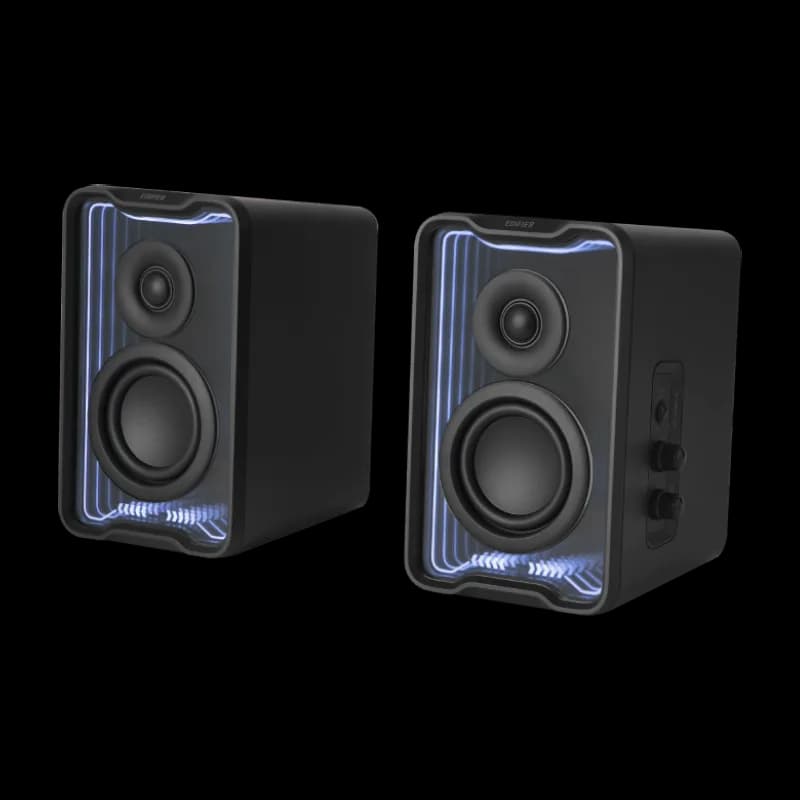 BOXE EDIFIER 2.0, RMS: 30W (2 x 15W), Bluetooth 5.4, USB-A, AUX, black, "QR30-BK" — miniatură