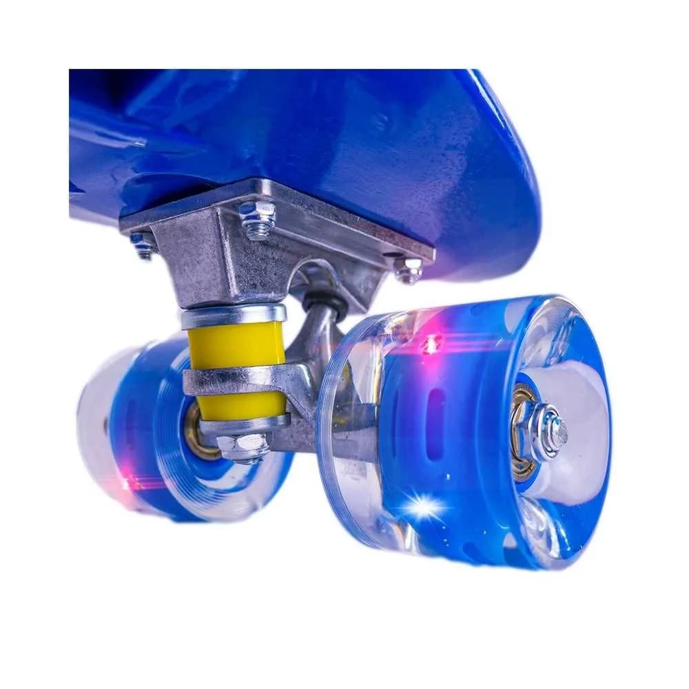 Placa skateboard cu roti silicon, led — miniatură