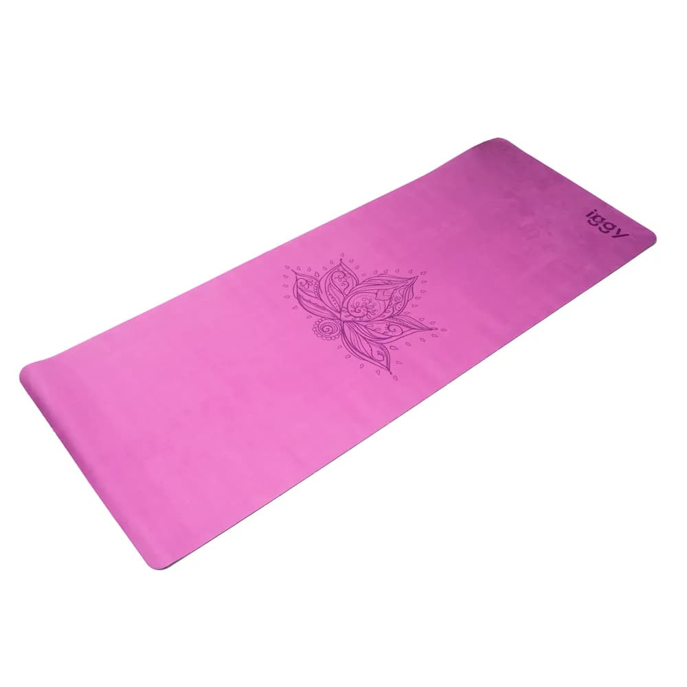 SALTEA YOGA Iggy, material cauciuc natural acoperit cu suede (microfibra), dimensiune 1830 x 680 x 4 mm, purple "IGMT-YOGA-SUD" — miniatură