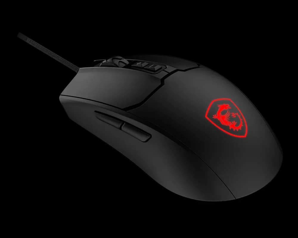MSI Mouse Gaming FORGE GM100, 6400 DPI, USB 2.0, Negru "FORGE GM100" — miniatură