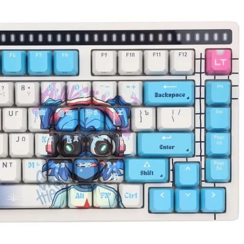 Tastatura gaming Bloody "AT75" Alpha Optical Switch Mechanical Keyboard USB Nyx Mirage, US Layout "AT75 Nyx Mirage" 4711421 002158 — miniatură