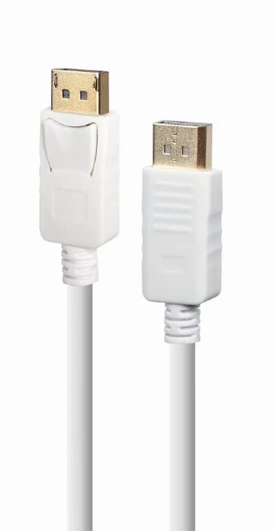 CABLU video GEMBIRD, DisplayPort (T) la DisplayPort (T), 1.8m, rezolutie maxima 4K (3840 x 2160) la 60 Hz, alb, "CC-DP2-6-W"