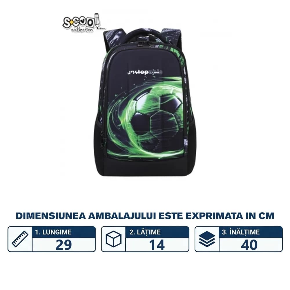 Ghiozdan ergonomic, 40x29x14 cm, UNSTOPPABLE - S-COOL — miniatură