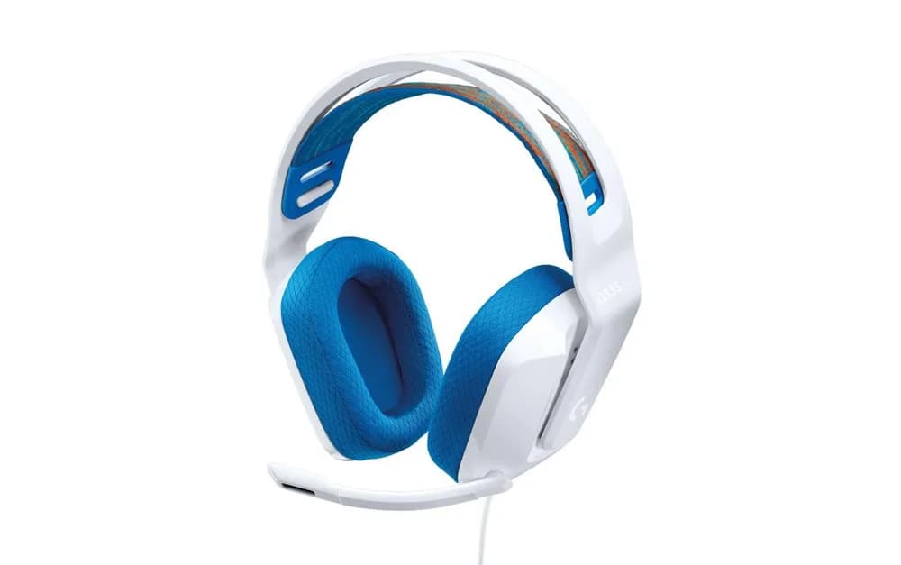 Casti Gaming Head-band Logitech G335, Wired, noise-canceling, alb