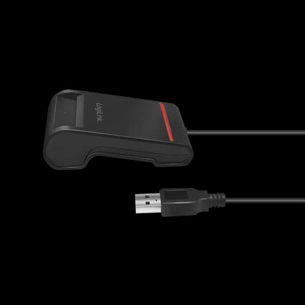 CITITOR DE CARDURI LOGILINK, pentru smart ID, USB 2.0, 0.9m, negru, "CR0047" — miniatură