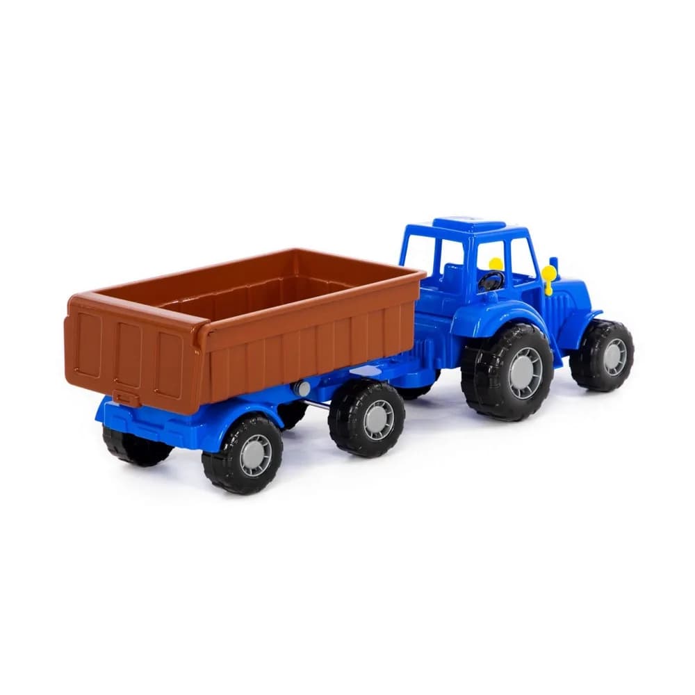 Tractor cu remorca, 44.7x13.4x13.5 cm, Polesie — miniatură