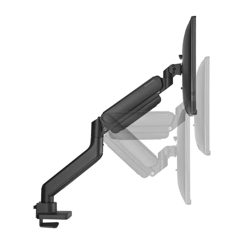 Brat monitor Neomounts DS70-450BL1; pentru display-uri cu diagonale 17"-42", sistem de prindere VESA 75x75~100x100, greutate maxima suportata 15kg, full motion, tilt +45°, swivel 90°, rotate 180°; gas spring; culoare negru. — miniatură