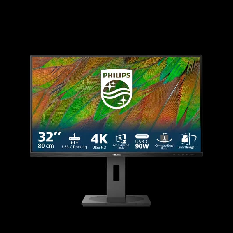 Monitor Commercial Philips 32B1U3900/00, 31.5", 3840 x 2160 pixeli, Black