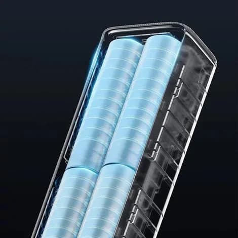 POWER BANK Cuktech P+ Series 1C1A, 10000mAh, 150W, 1 x USB; 1 x USB Type-C, digital display pt. status baterie, negru "CKPB100PGLBL" — miniatură