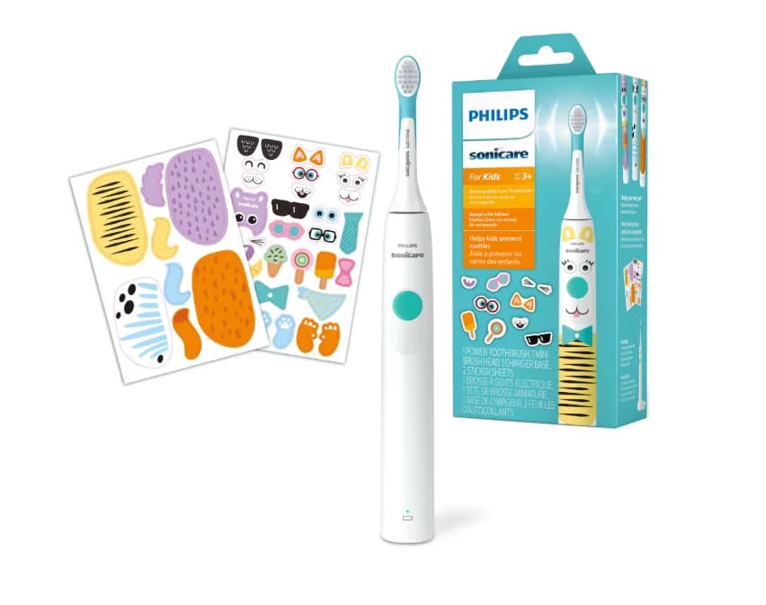 Periuta de dinti electrica copii PHILIPS Sonicare Kids HX3601/01, 31000 miscari/min, 1 program, 1 capat alb, L x A x I (mm) 63x109x220 — miniatură