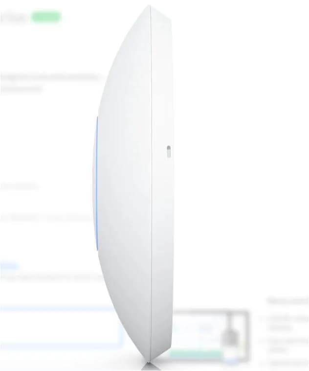 UBIQUITI Unifi6 Enterprise Access Point, U6-ENTERPRISE, Tri-Band WIFI6, 2.4 GHz 573.5 Mbp, antenna 3.2dbi, 5 GHz 4.8 Gbps, antenna 5.3dbi, 6 Ghz 4.8Gpbs, antenna 6dbi, standard wireless: 802.11a/b/g WiFi 4/WiFi 5/WiFi 6/WiFi 6E, 600+ clienti, interfa management- Bluetooth,retea, alimentare:POE — miniatură