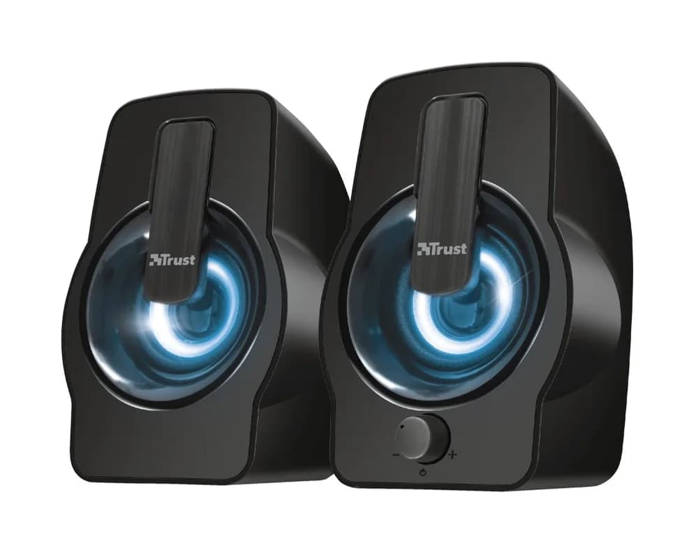 BOXE TRUST, 2.O, 2 x 6 W, cu fir, alimentare 220V, Jack 3.5mm, USB, "TR-22948"