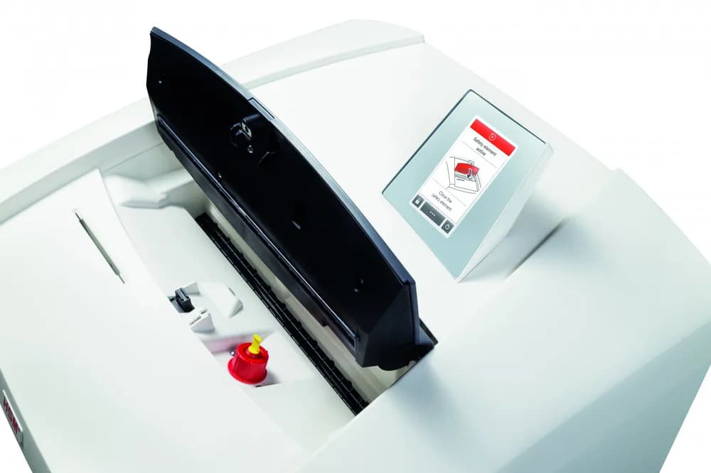 Distrugator documente manual HSM Securio P40i, 34-36 coli, cross cut (4,5 x 30mm), securitate 4 "H-1883121" — miniatură