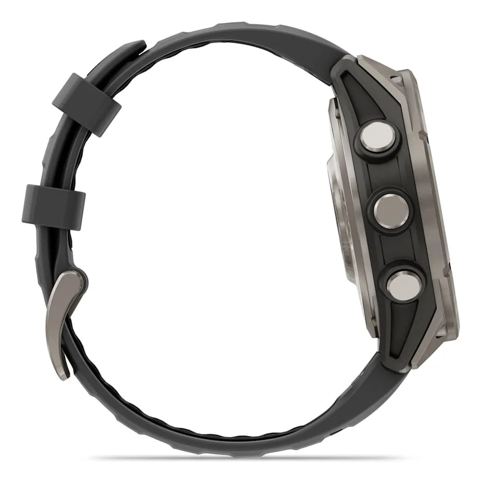 Smartwatch fenix 8 Pro 47 mm, AMOLED, Sapphire, Titanium with Graphite/black silicone band"010-03198-11" — miniatură