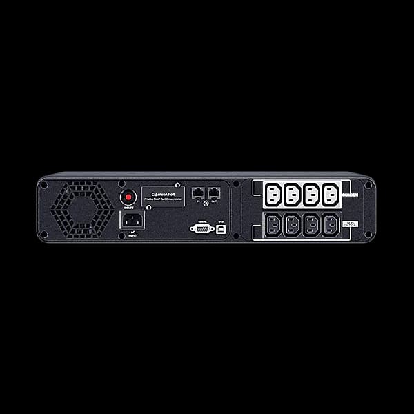 UPS CYBER POWER Line Int. cu Sinusoida Pura,rack 2U,1600VA/ 1000W AVR,8xIEC,LCD,2x 12V/9Ah,Backup 2-9min,incarc.8h,USB,RS232,RJ45,slot SNMP,GreenP,seria CP "CP1600EIPFCRM2U" — miniatură